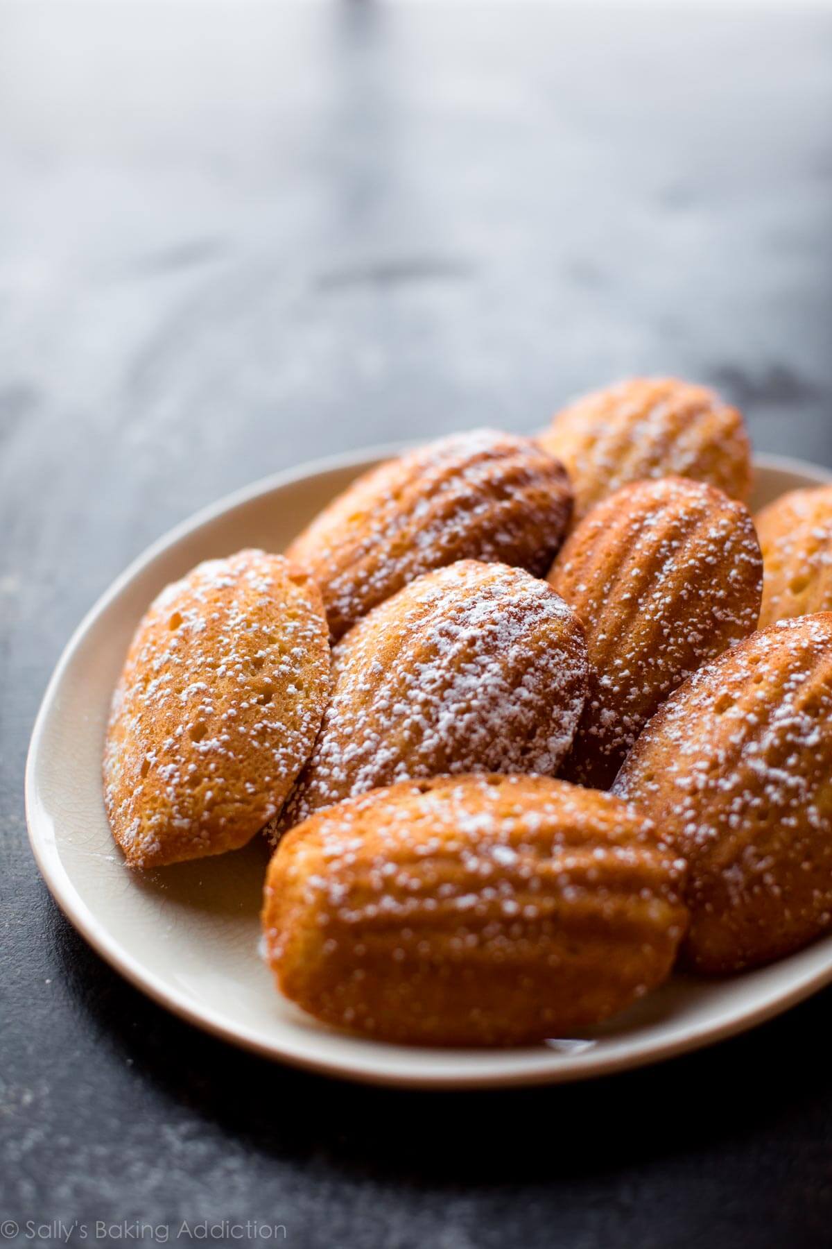 Dusted madeleines